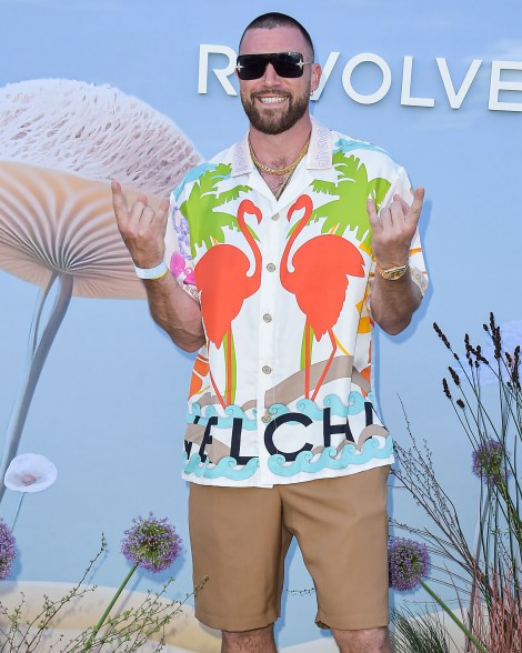 Travis Kelce attends the Coachella Valley Music and Arts Festival